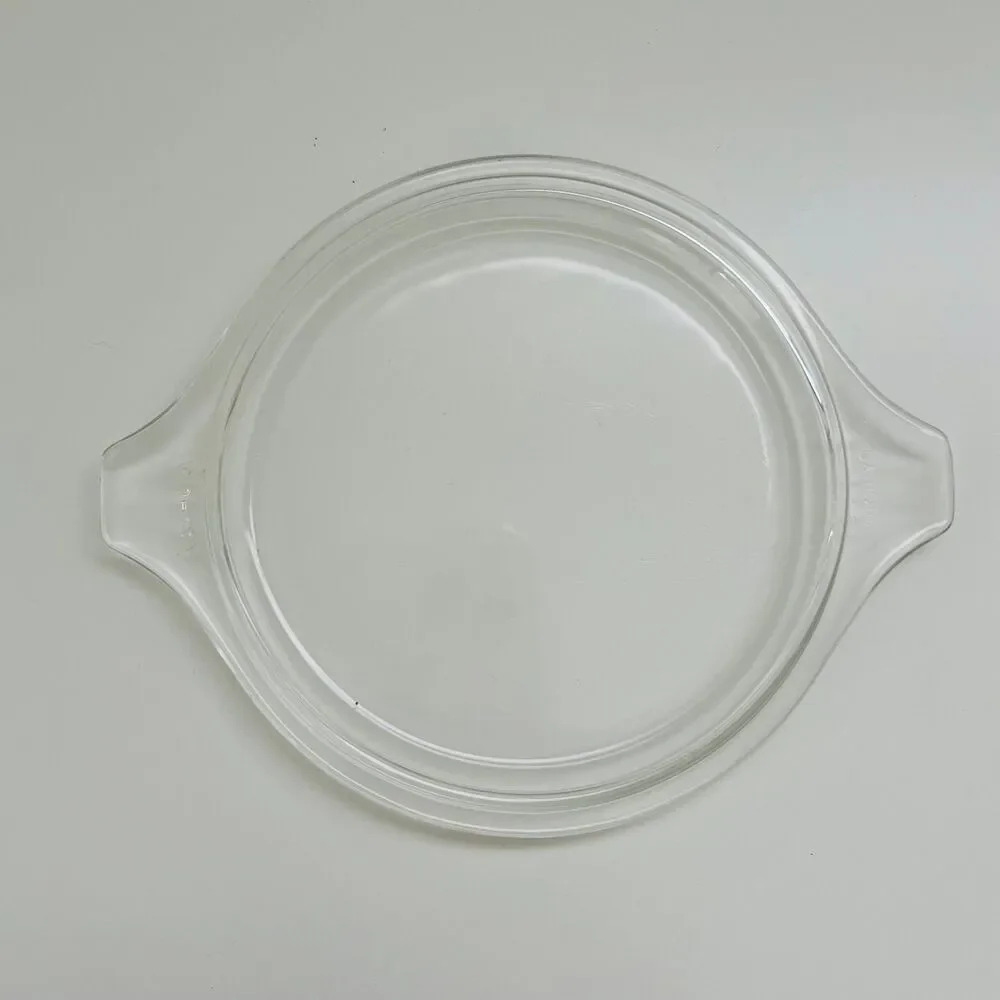 PYREX Brown White Woodland 473-B Casserole Dish 1 Qt With Lid